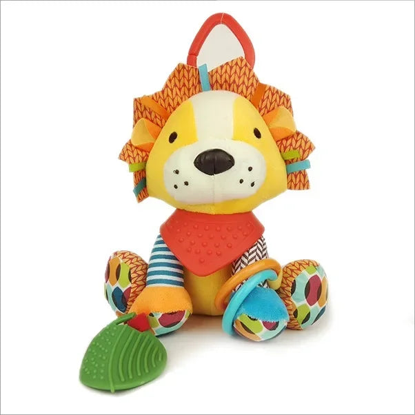 0-6 Months Cute Animals Baby Toys Plush Stuffed Rattle Toys Stroller Hanging Animals Bed Mobile Infant For baby toys