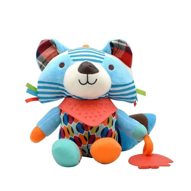0-6 Months Cute Animals Baby Toys Plush Stuffed Rattle Toys Stroller Hanging Animals Bed Mobile Infant For baby toys