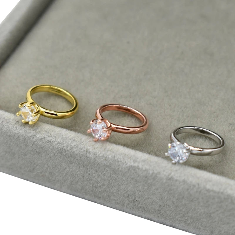 Crystal Baby Rings Newborn Lovely White Angel Rings Easy to Wear Photo Props