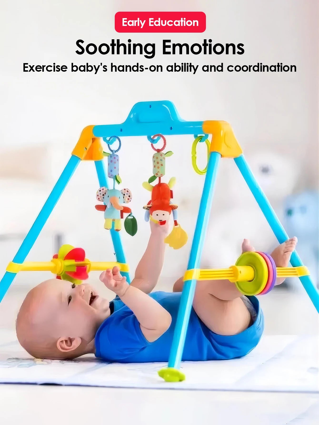 0~24 Months Baby Rattles Soft Plush Toys Foot Wrist Rattle set cartoon Newborn Development Educational Toys For children