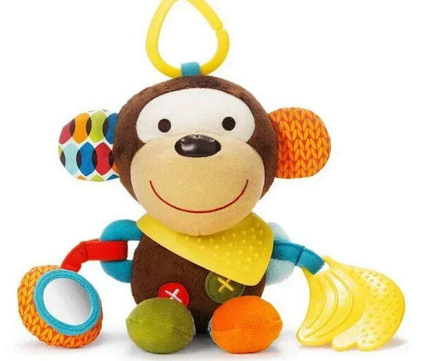 0-6 Months Cute Animals Baby Toys Plush Stuffed Rattle Toys Stroller Hanging Animals Bed Mobile Infant For baby toys