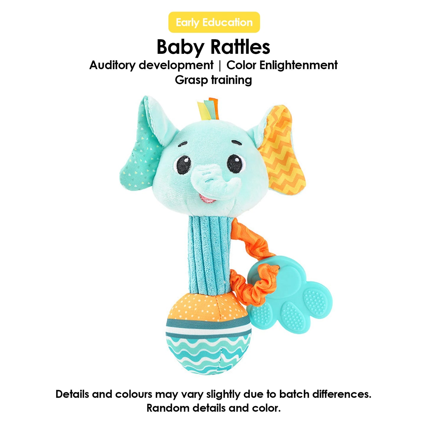 0~24 Months Baby Rattles Soft Plush Toys Foot Wrist Rattle set cartoon Newborn Development Educational Toys For children