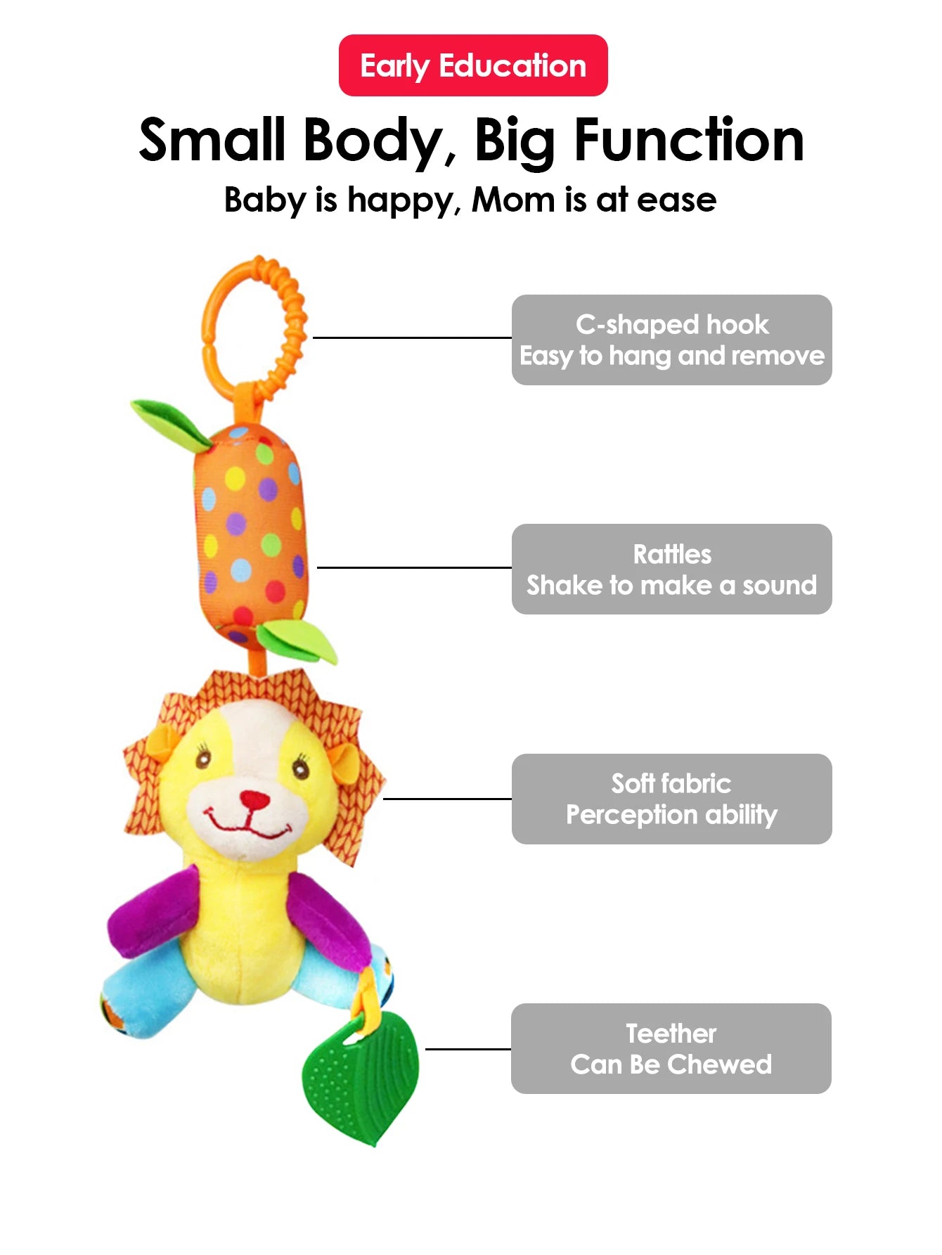 0~24 Months Baby Rattles Soft Plush Toys Foot Wrist Rattle set cartoon Newborn Development Educational Toys For children