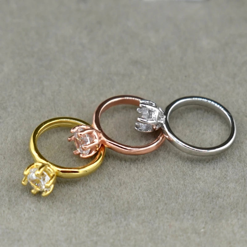 Crystal Baby Rings Newborn Lovely White Angel Rings Easy to Wear Photo Props