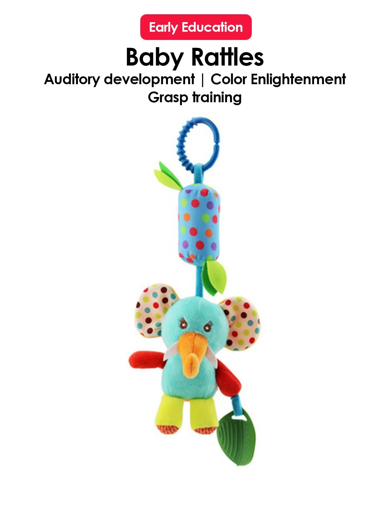 0~24 Months Baby Rattles Soft Plush Toys Foot Wrist Rattle set cartoon Newborn Development Educational Toys For children